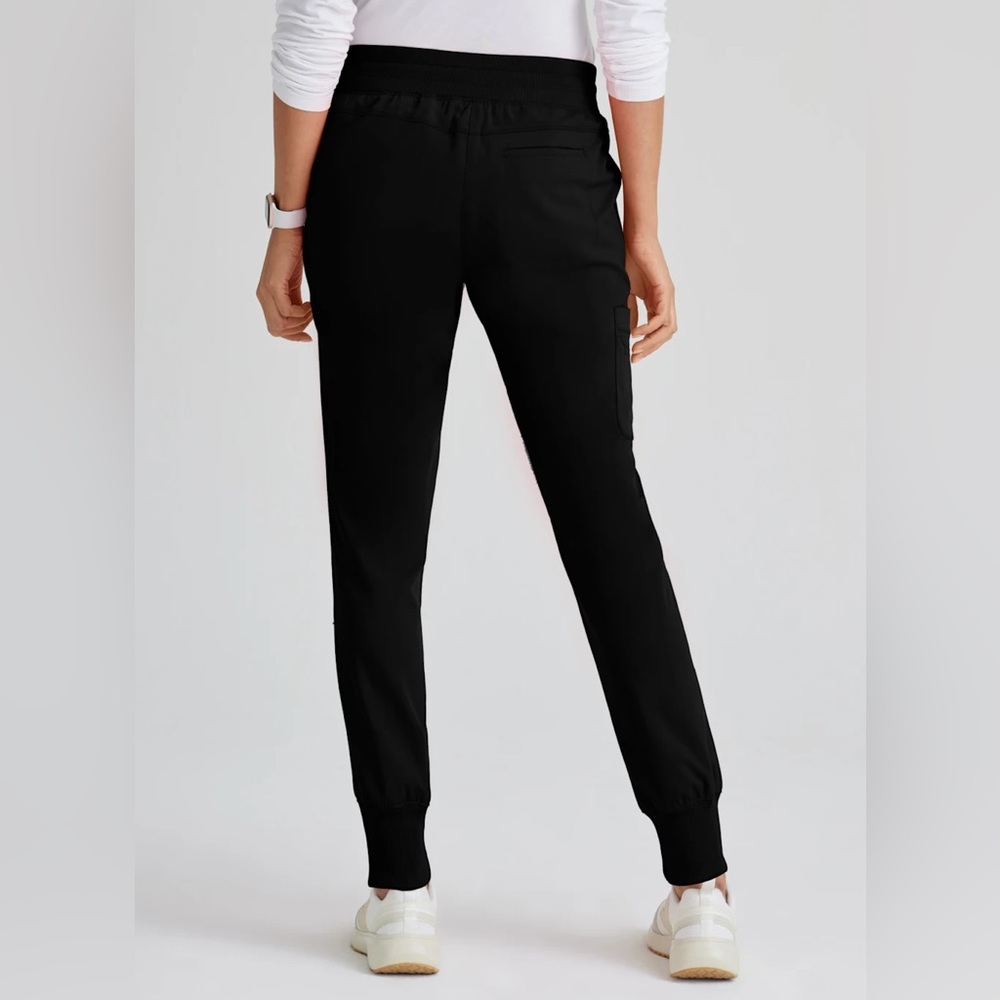 Barco Grey’s Anatomy Black Jogger Scrub Pants XS TALL - Picture 3 of 6